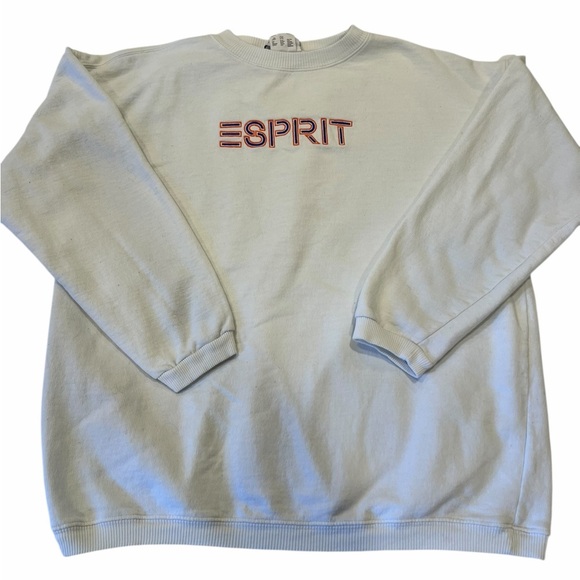 Vintage 80s Esprit Sweatshirt | Retro Logo Crewneck Pullover | Small - Picture 3 of 12